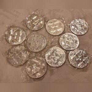 NWT & VINTAGE Gorham Silver Decorative Coaster Set (Set Of 10)